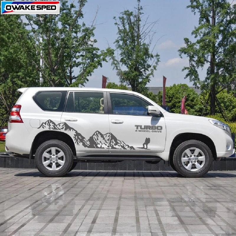 4 х колесная горная Виниловая Наклейка для Toyota Prado Land Curies уличная спортивная