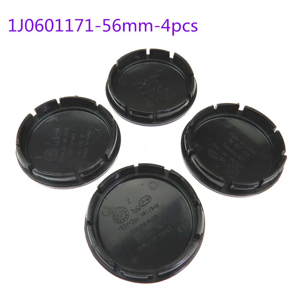 SCJYRXS Qty4 1J0601171 1J0 601 171 56 мм Черная задняя крышка для Passat Eos Beetle Tiguan Rabbit Golf 2003