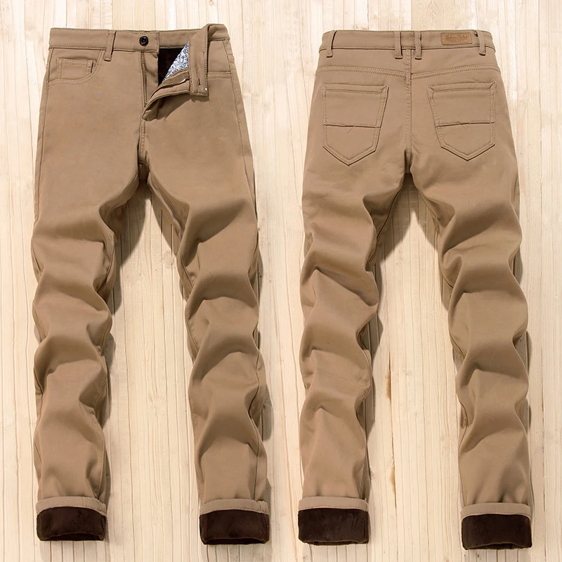 Мужские брюки на флисовой подкладке размеры 42 38|male trousers|long pantslined pants |