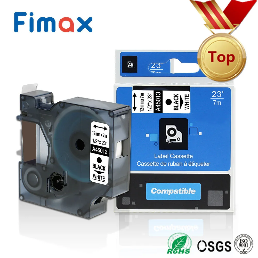 Fimax многоцветный 45013 40913 43613 45018 40918 45016 совместимый для Dymo 12 мм лента для маркировки для производитель Этикеток Dymo LM160 280 PNP