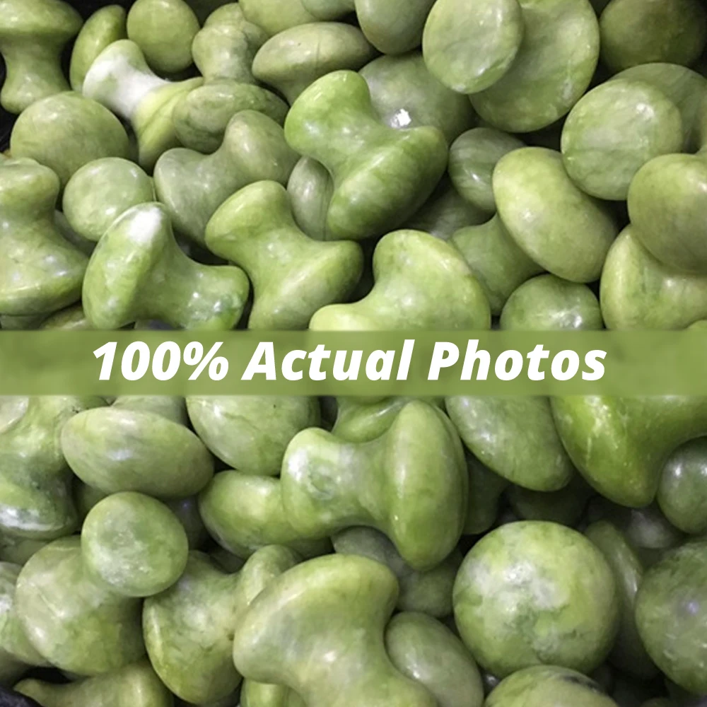 Массажный ролик из натурального нефрита для лифтинга лица скребок гуаши