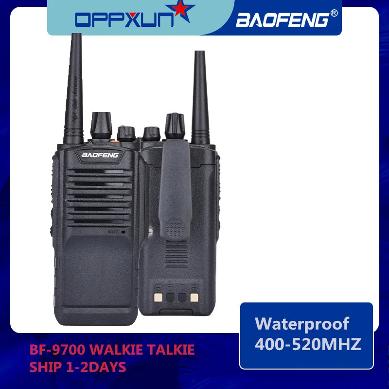 

Ham CB Two Way Radio Baofeng Pofung Walkie Talkie BF-9700 400-520MHZ Waterproof IP67 Handy Anti Noise Reduction Circuit Security