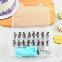stainless steel decorating mouth decorating bag cake cream nozzle cream bag set baking and making cake tools