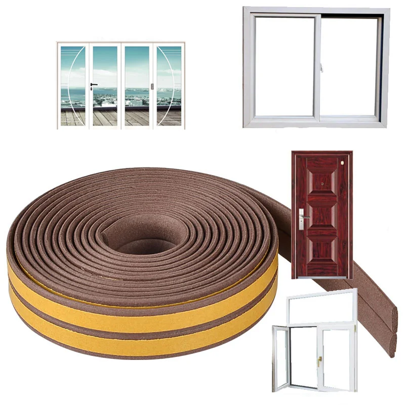 10 м/рулон самоклеящаяся уплотнительная лента для дверей|Уплотнительные ленты| |