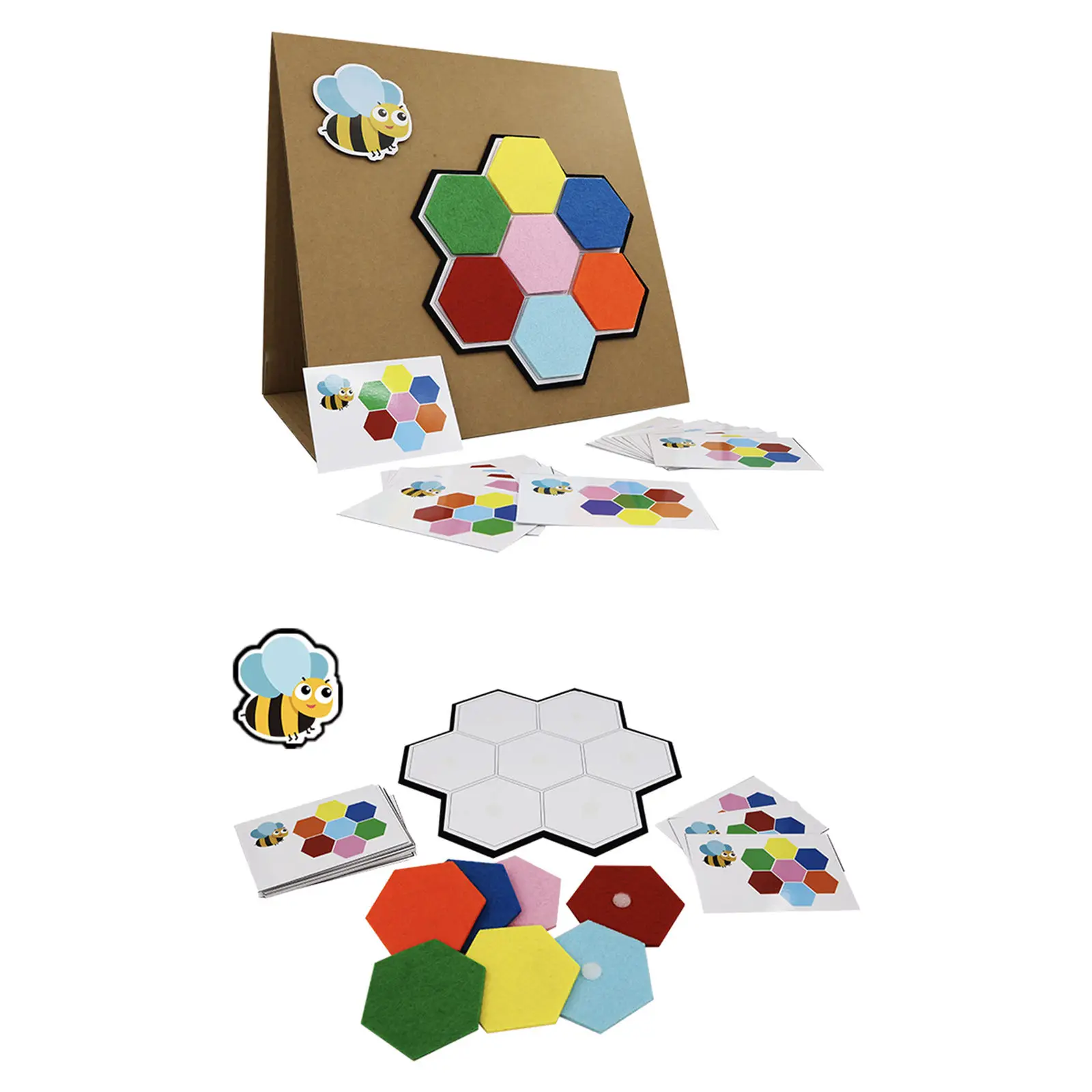 

Montessori Material Color Shape Jigsaw Matching Game Kindergarten DIY Puzzle Early Educational Toys for Age 3+ Boys Girls Kids