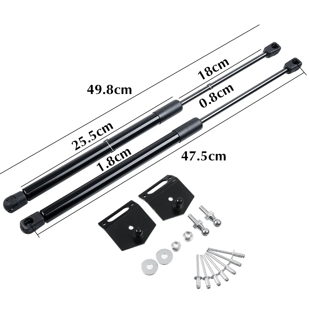 2X Передняя крышка двигателя капот амортизационные стойки опорная стойка газовая