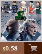X-men Марвел Росомаха Жан Грей проф X Магнето Apocalypse Rogue Thanos строительные блоки игрушки для детей