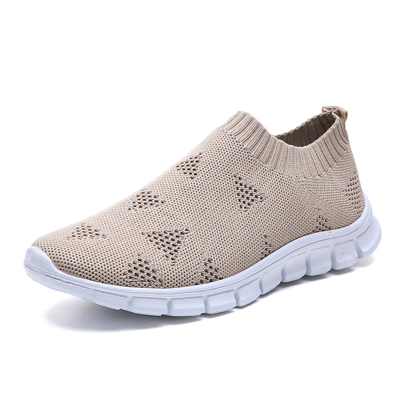

Spring Women Shoes Mesh Shoes Sock Sneakers Big Size 35-43 Fashion Running Lightweight Breathable Non-slip Flat Shoes