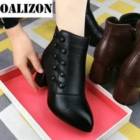 2021 new winter high heels chelsea boots women fashion sexy warm ankle snow zipper boots designer chunky pumps warm dress boots