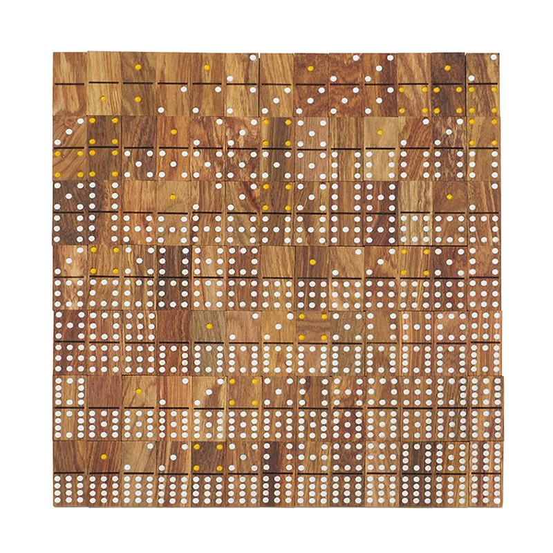 Высокое качество ящик из твердой древесины домино игровой Пай Гоу двойной 6/9/12