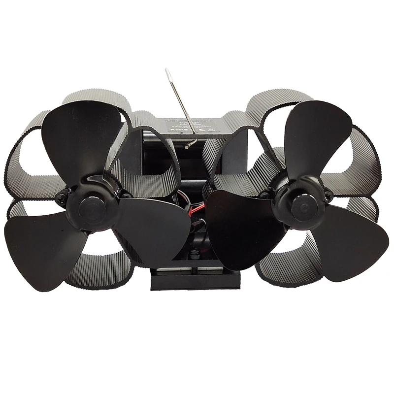 8 лопастей с подогревом вентилятор для печи вентиляторы камина дровяной двойной
