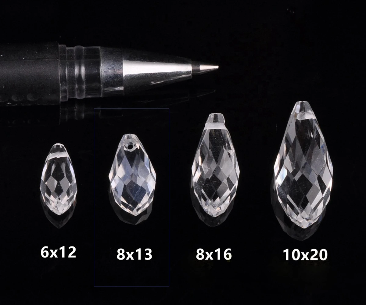 Однотонная одежда и Гальваническое покрытие Каплевидная форма в виде граненых