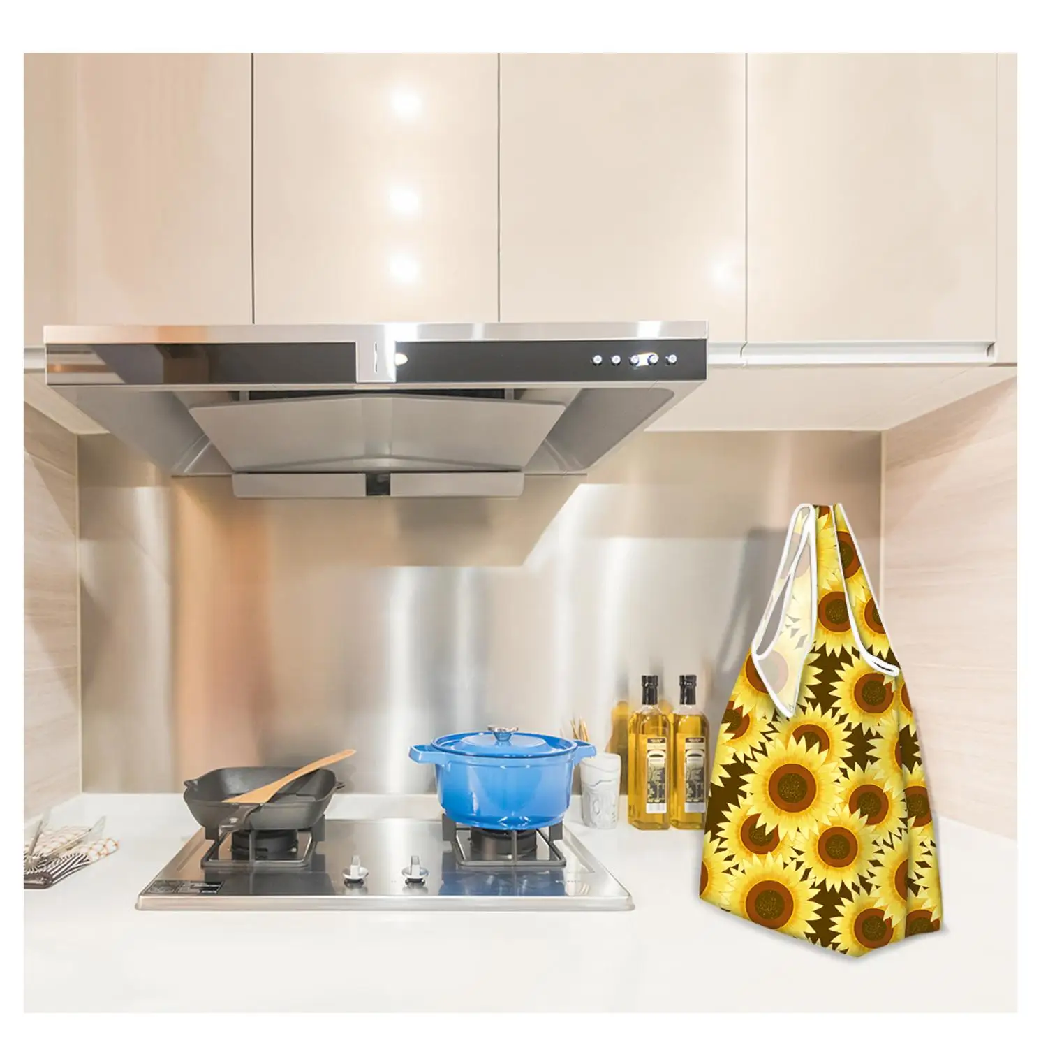 

Kawaii Alpaca Printed Shopping Bags For Women Foldable Fruit Vegetable Grocery Ladies Convenient Tote Bag Cartoon Shopper Pouch