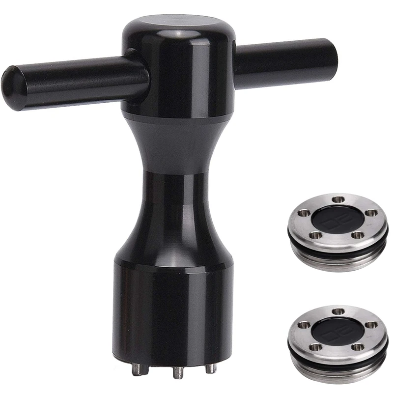 2X20G Гольф Пользовательские весов + ключ дюймовый стандарт черного цвета на