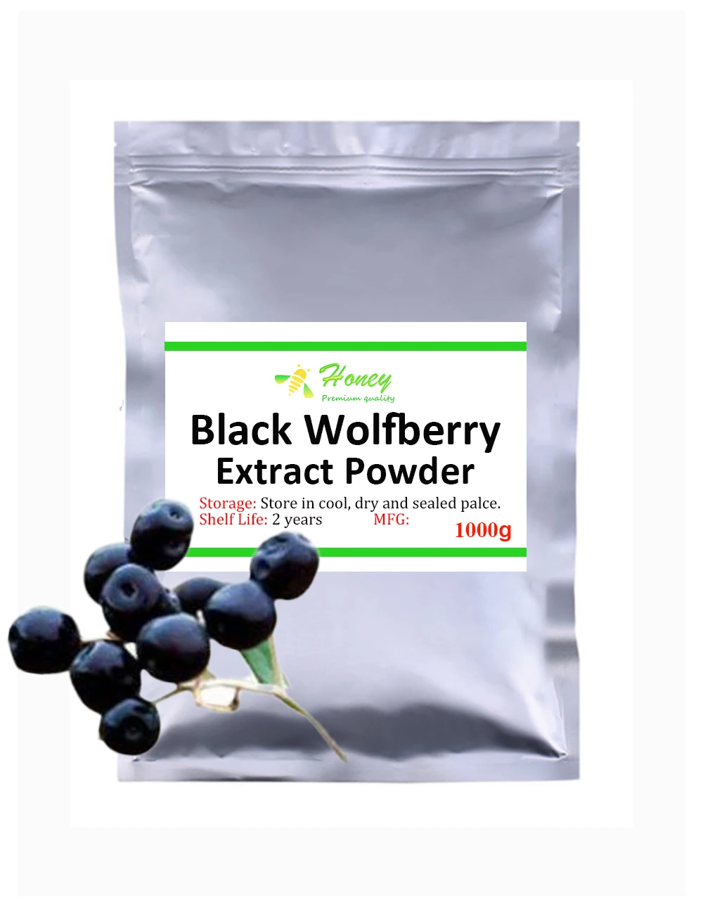 

Black Wolfberry Extract Powder,Anthocyanins from Lycium Barbarum L,Free Shiping