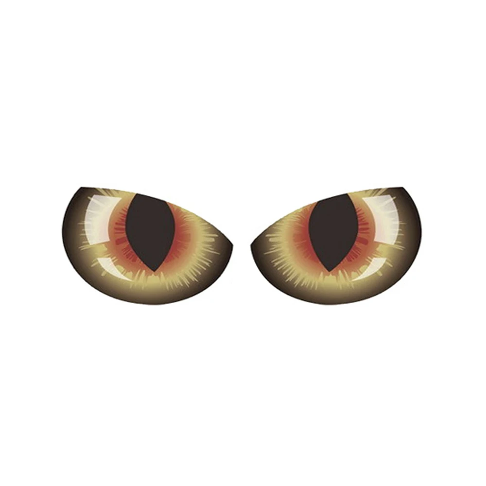 Автомобильный стикер кошачий глаз 3D моделирование стерео мультфильм отражающее