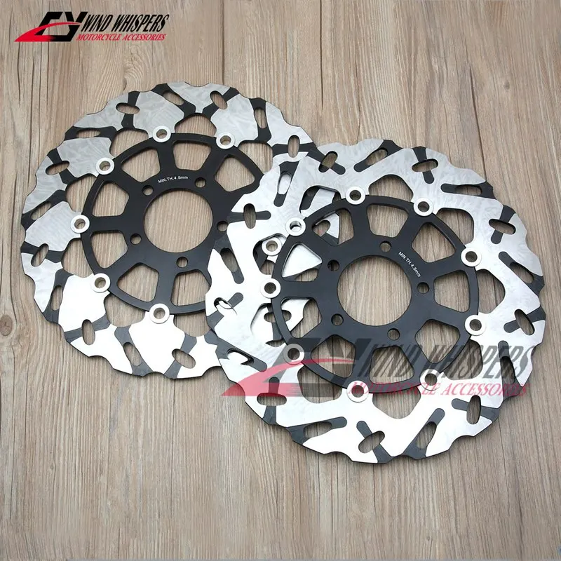 Черный диск переднего тормоза мотоцикла ротор для Suzuki GSXR1300 GSX1300R Hayabusa 1998 2007 TL1000 R/S