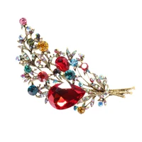 1pc exquisite brooch bouquet shaped corsage fashion retro breastpin ornament