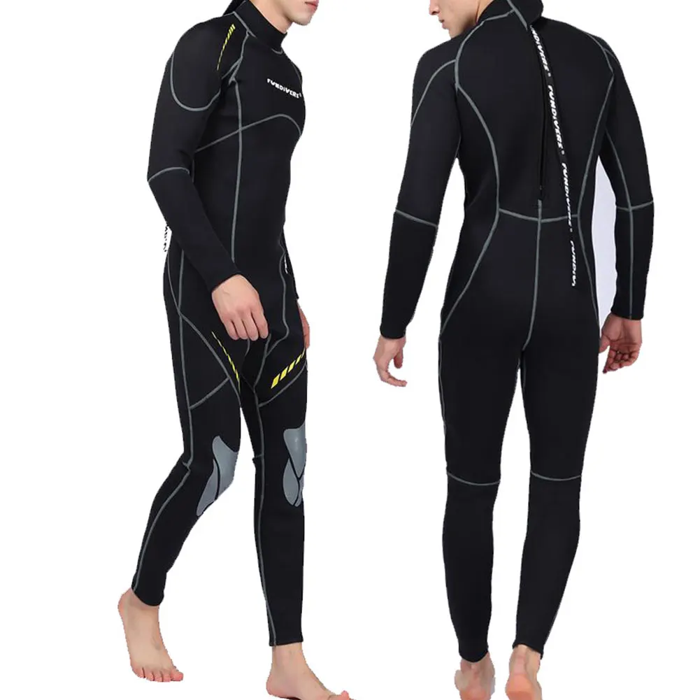 

Premium Neoprene Wetsuit 3mm Men Scuba Diving Thermal Winter Warm Wetsuits Full Suit Swimming Surfing Kayaking Equipment Black