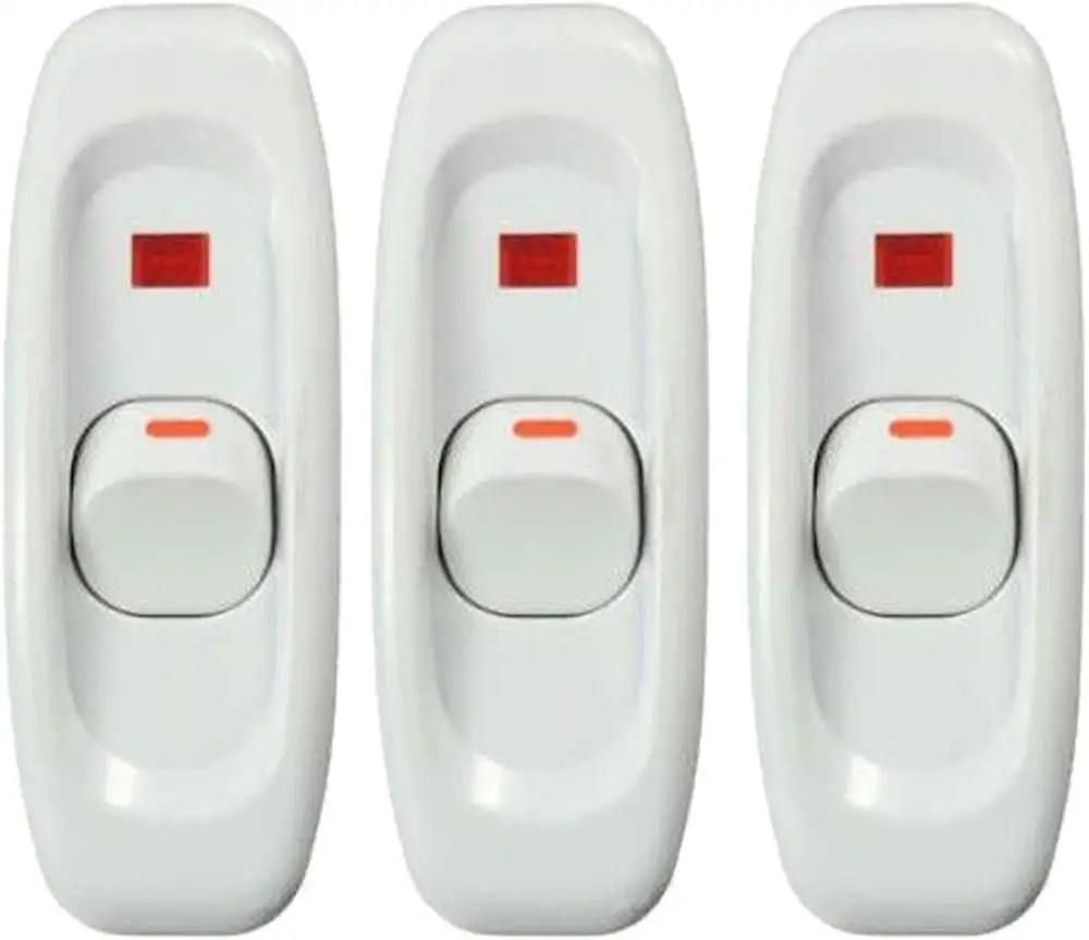 (Упаковка из 3 шт.) белый переключатель прибора светодиодный светильник с