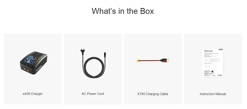 SKYRC e430 балансировочное зарядное устройство 100-240 В AC зарядное устройство 30 Вт 1-3A для 2 S-4 S LiPo аккумулятор для дрона RC Квадрокоптер RC Автомобильная лодка