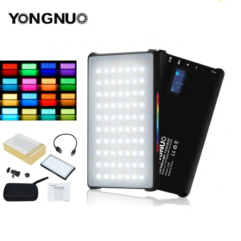 YONGNUO YN365 RGB светильник 12W Карманный на камеру красочный свет для фотосъемки Canon Sony