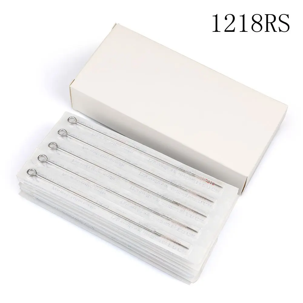 

50PCS Professional Tattoo Needles 18RS steel disposable Sterilze Tatoo Needles Round shader Needles Tattoo Supply Free Shipping