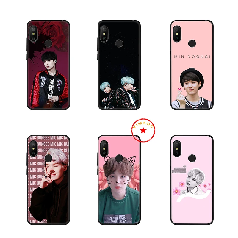 Suga K Pop mi n Yoongi мягкий чехол для Xiaomi a1 A2 A3 8 9 Se Lite 9T Pro Max 3 a2 Pocophone F1 |