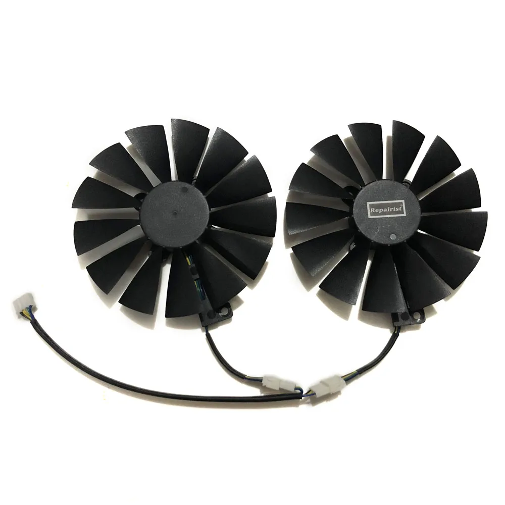 2 шт. GPU RX470 GTX1080TI VGA Охладитель вентиляторы ROG POSEIDON Вентилятор Видеокарта для ASUS STRIX
