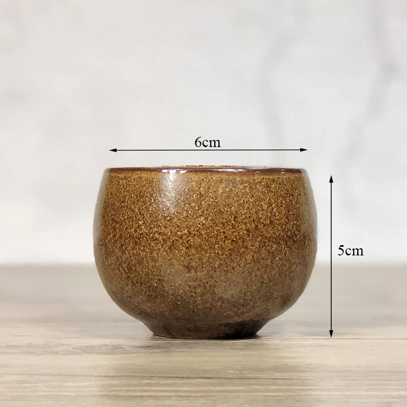 

Creative Coarse Pottery Antique Thermo Mug Ceramic Retro Tea Cups Coffee Tumbler Office Drinking Water Mug Kung Fu Drinkware