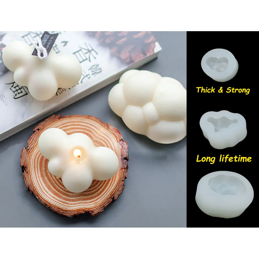 3D Силиконовая форма в форме облака для шоколада мусса помадки льда кубика