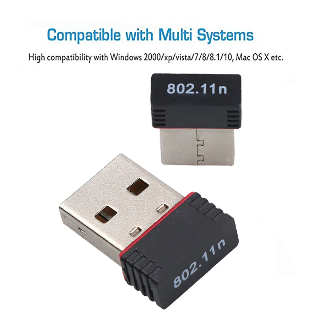 Kebidu USB Wifi LAN Adapter 150Mbps External Network Card Wi-Fi Wireless Receiver Dongle For PC Laptop Computer | Компьютеры и офис