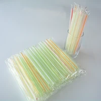 70pcs 7 big multicolor disposable straw plastic huge milkshake straws smoothie drinking part individual package party