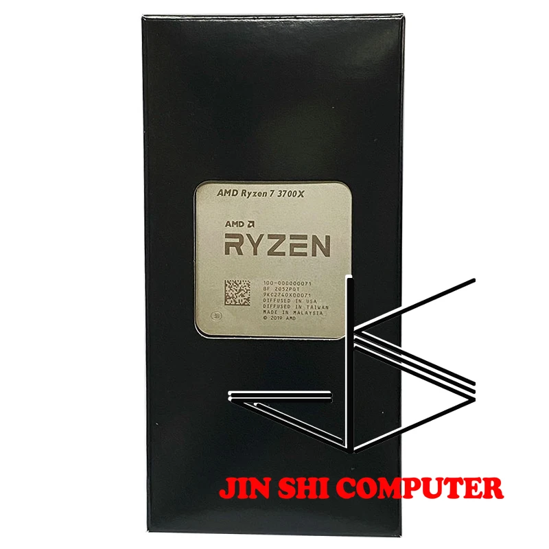Процессор AMD Ryzen 7 3700X R7 3 6 ГГц Восьмиядерный шестнадцати поточный процессор 65 Вт нм