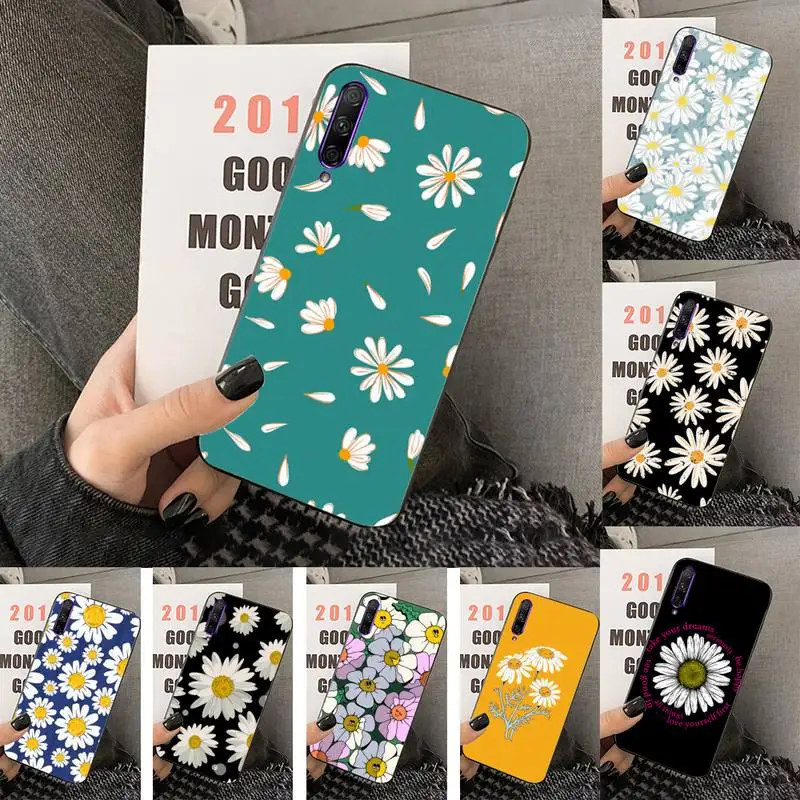 

Flower Daisy Art Painting Phone Case For Huawei Y5 Y62019 Y52018 Y92019 Luxury funda case for 9prime2019