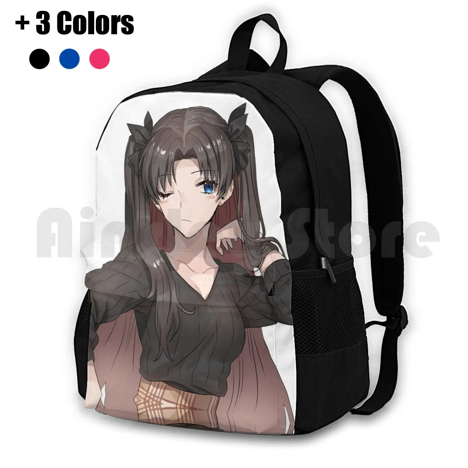 

Modern Rin Tohsaka-Fate Outdoor Hiking Backpack Waterproof Camping Travel Fashion Model Modern Rin Tohsaka Style Fate Fate