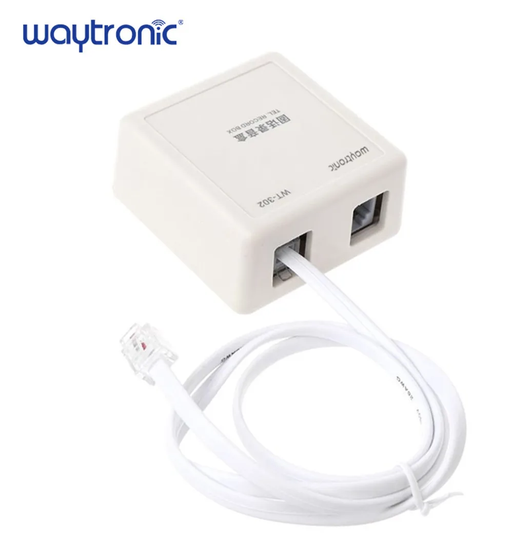 1 piece Telephone Call Recorder,record telephone voice without computer,date& time stamp on recorded file,auto get power from line - Цвет: 1 piece