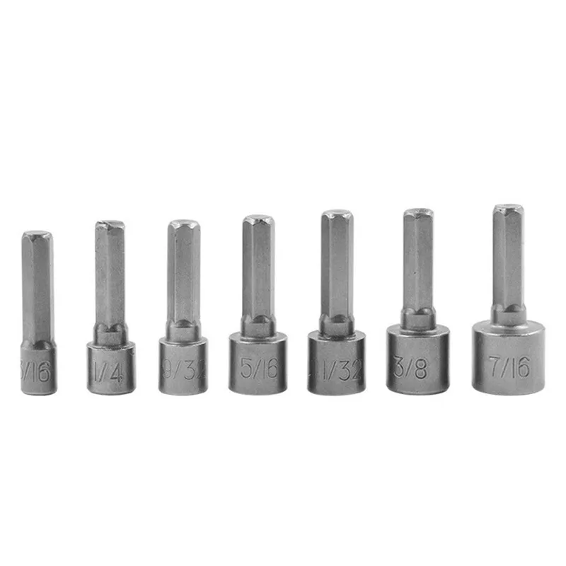 

14-3Pcs 5-12mm Hexagon Nut Driver Drill Bit Socket Screwdriver Wrench Set Drill Bit Adapter for Electric Screwdriver Handle Tool