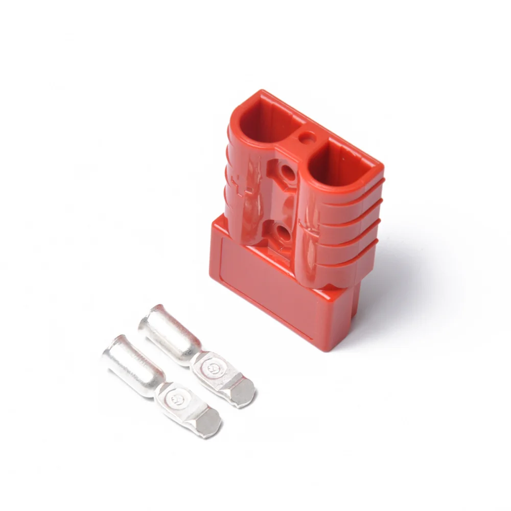 

One Pair 50A 600V Quick Connection Power Connectors with 25cm Cables for Solar Panels Dual Battery Systems Caravans Trailer 4WD