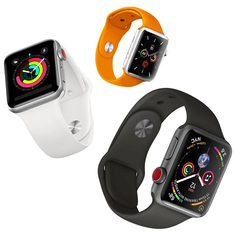 Оригинальный силиконовый ремешок-петля для Apple Watch 42 мм 38 Iwatch 5 4 3 2 1 браслет с
