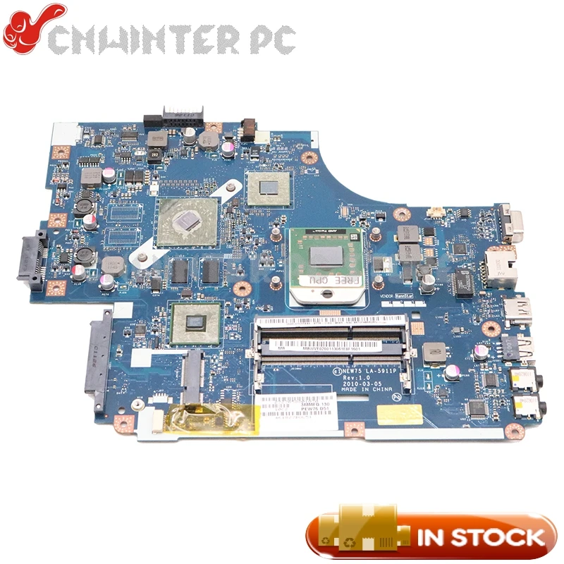 NOKOTION материнская плата для ноутбука Acer aspire 5551G 5552 5552G NEW75 МБ/с DDR3 HD6470M | Компьютеры и