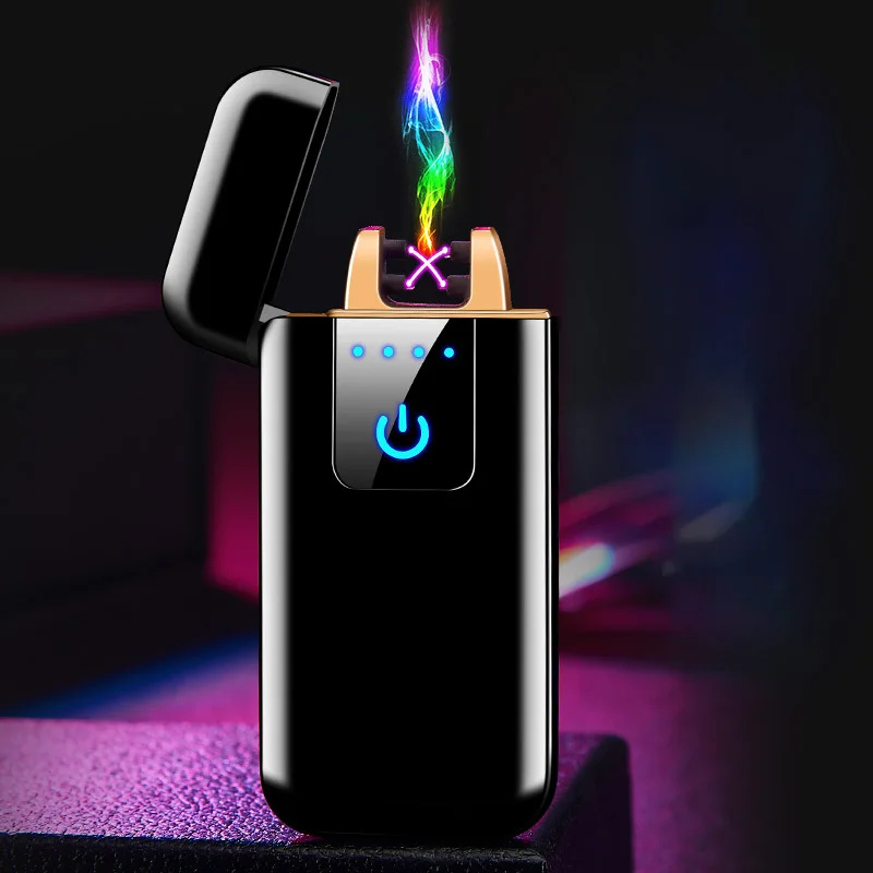 USB перезаряжаемая Lnduction двойная дуговая плазменная Зажигалка сенсорная