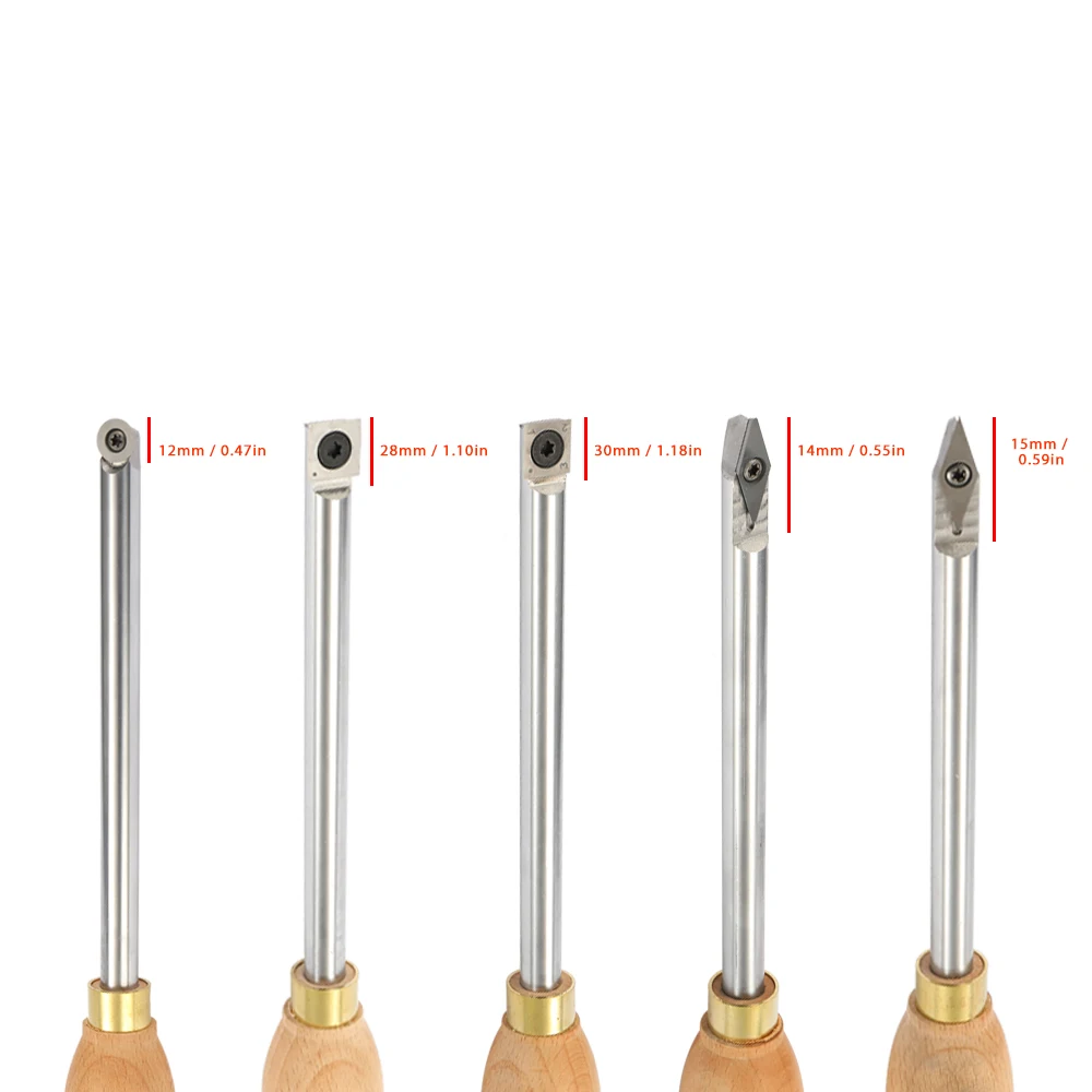 

10PCS Portable High Accuracy Wood Milling Cutter Screw Woodwork DIY For Wood Turning Tool Metal Carbide Insert