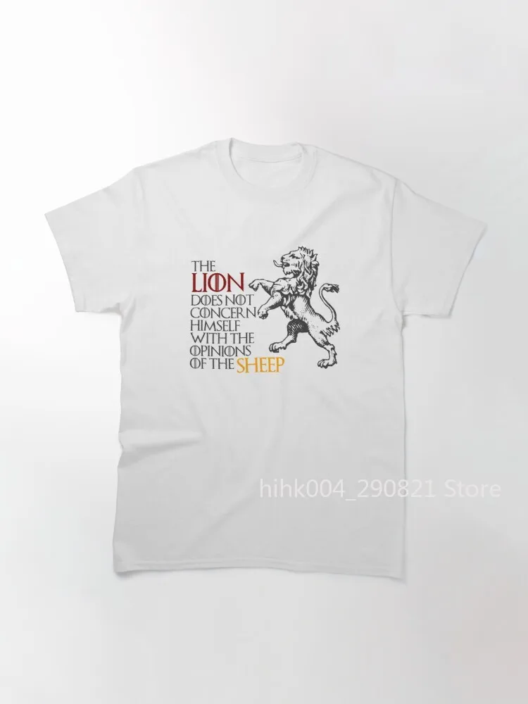 Классическая футболка с львом и овечьими глазами не опасна себя - купить по