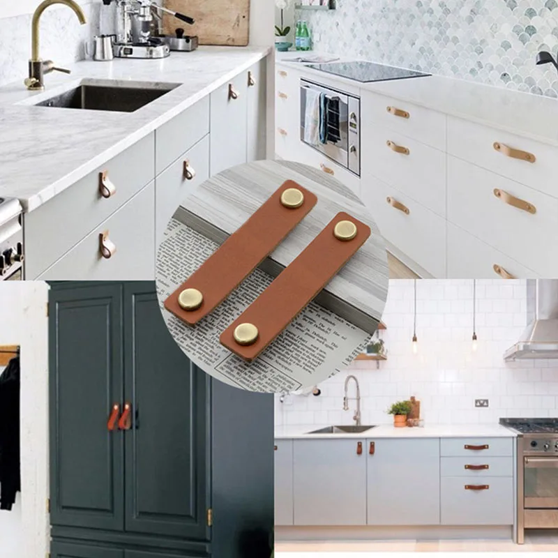 Итальянский кожаный ящик в скандинавском стиле ручки для шкафа обувного винного