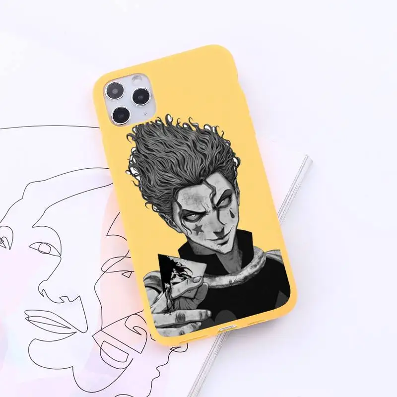 

Hisoka Anime Hunter X manga luxury Phone Case cover Candy Color for iPhone 6 7 8 11 12 s mini pro X XS XR MAX Plus