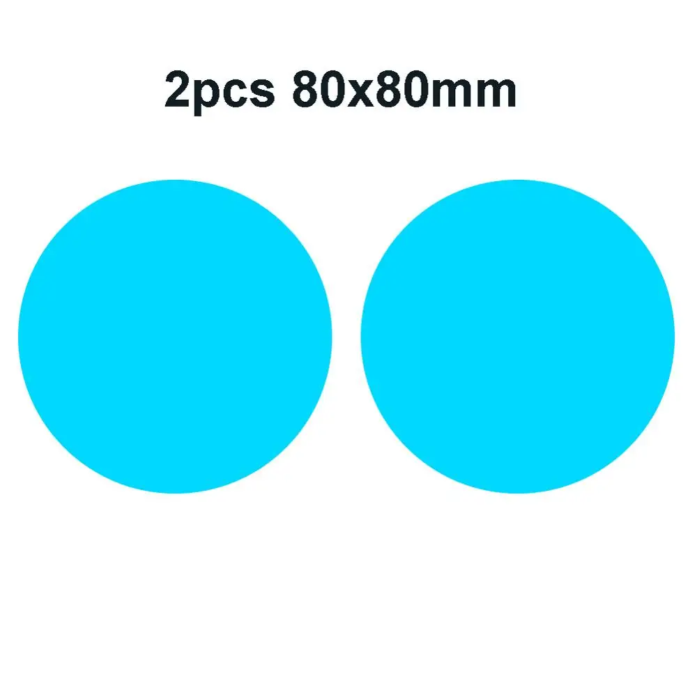 2pcs 80x80 2/4/8 шт. автомобиль боковая Зеркало заднего вида Водонепроницаемый Анти-Туман Пленка боковое окно Стекло пленка может защитить вашу видения вождения очки солнечные очки в дождливые дни - Цвет: 2pcs 80x80