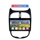 Автомобильный радиоприемник 2G RAM GPS Авторадио HD сенсорный экран автомобильное радио аудио 9 дюймов Android 9 для Peugeot 206 2000-2016