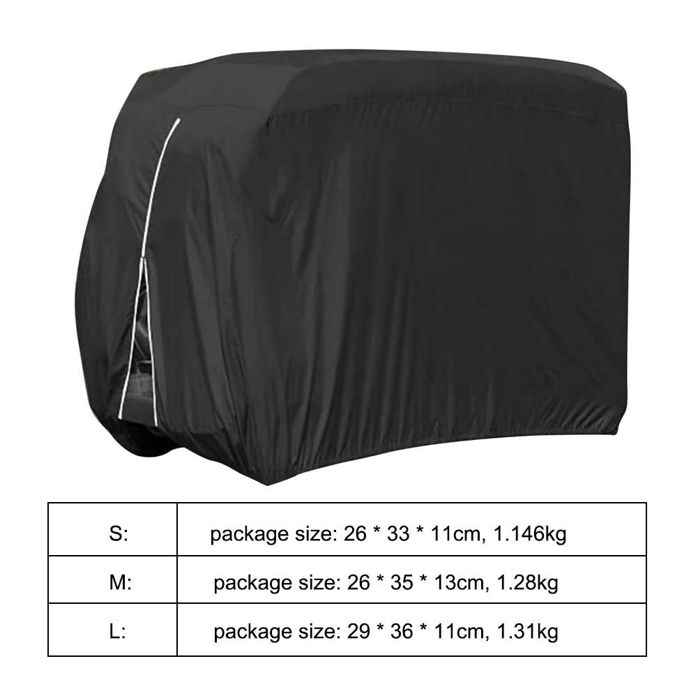 

Golf Cart Car Cover Water-repellent Two-seater Four-seater Golf Car Cover Black Waterproof Club Roof Shell Rain Cover Accessorie