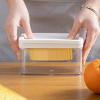household butter cutter box with lid butter cutting box butter storage box slitting storage cheese crisper butter dish with lid